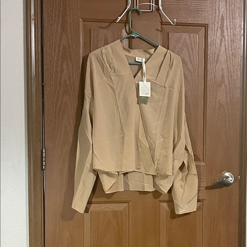 Chic Beige Women's Blouse
